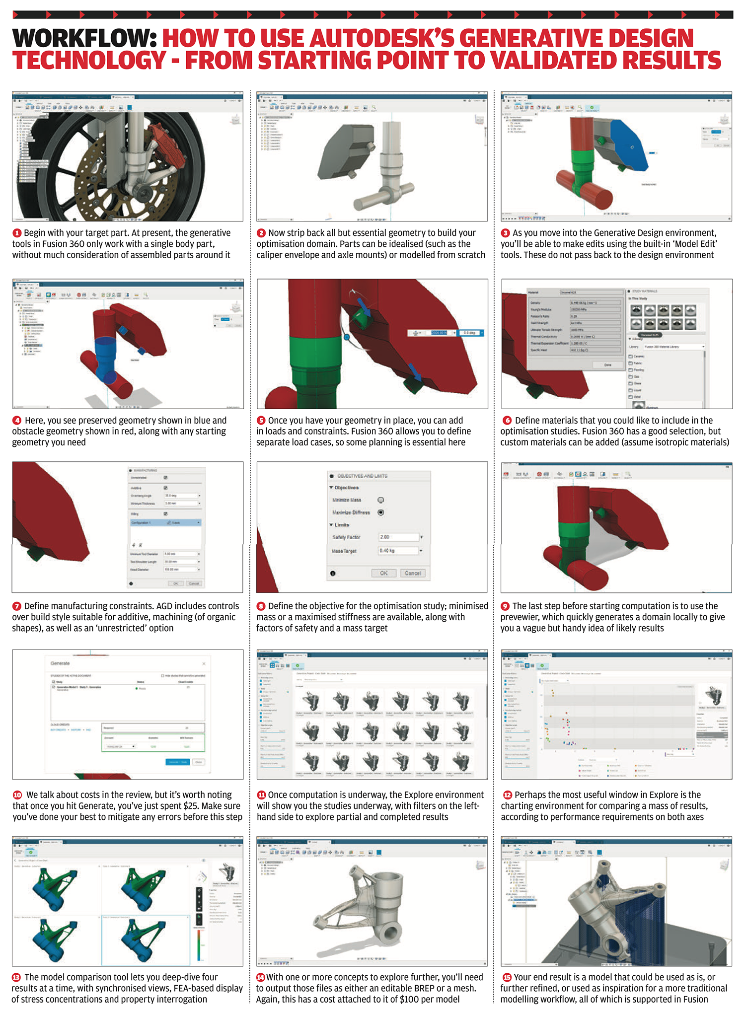 Autodesk Fusion 360 generative autodesk design review workflow
