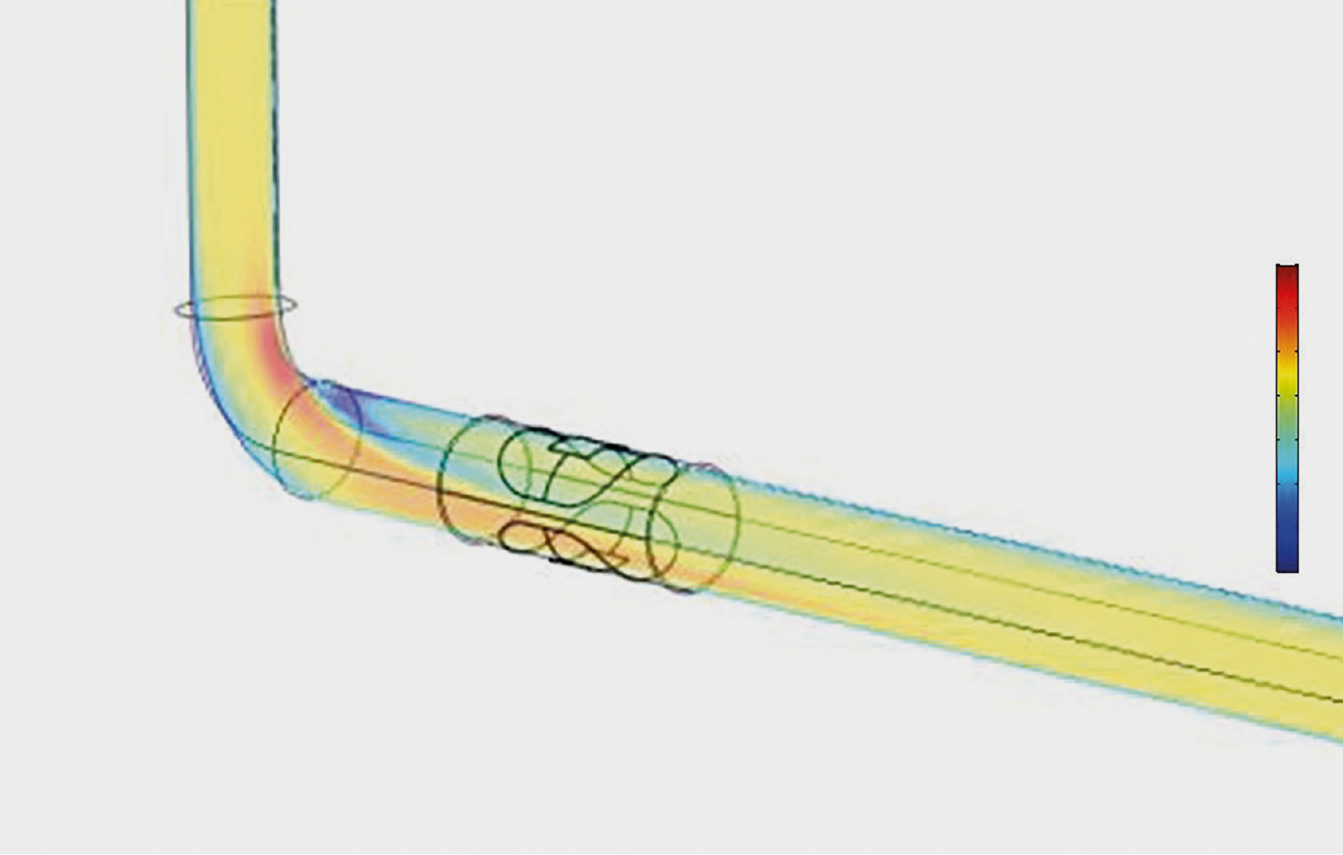 electromagnetic flowmeter modelling distorted flow conditions