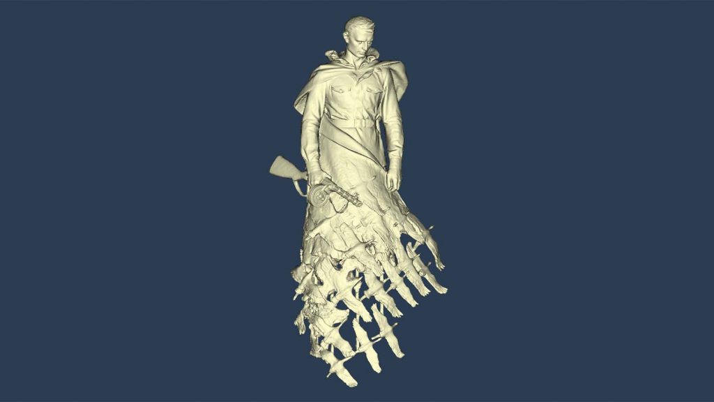 rzev memorial sculpture 3D scan data