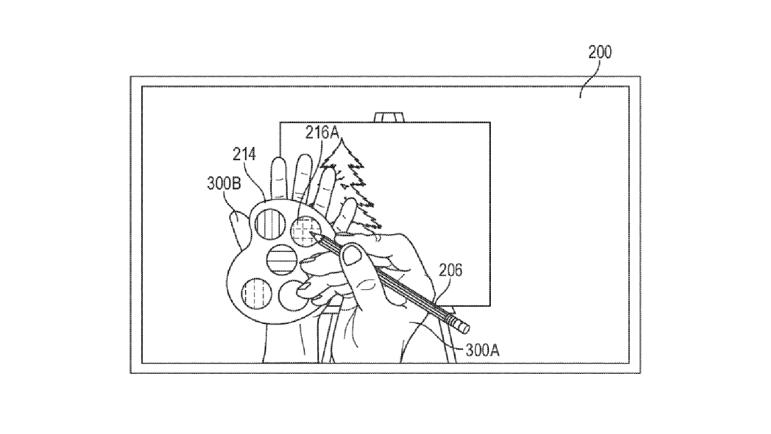Apple virtual drawing patent
