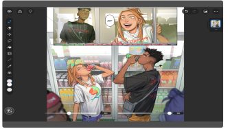 Sketching on iPad using Clip Studio Paint 