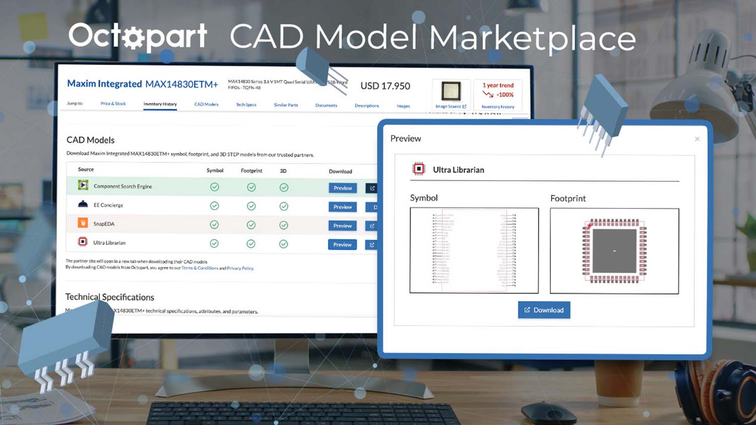 Octopart CAD marketplace