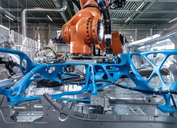 BMW robot grippers main factory line