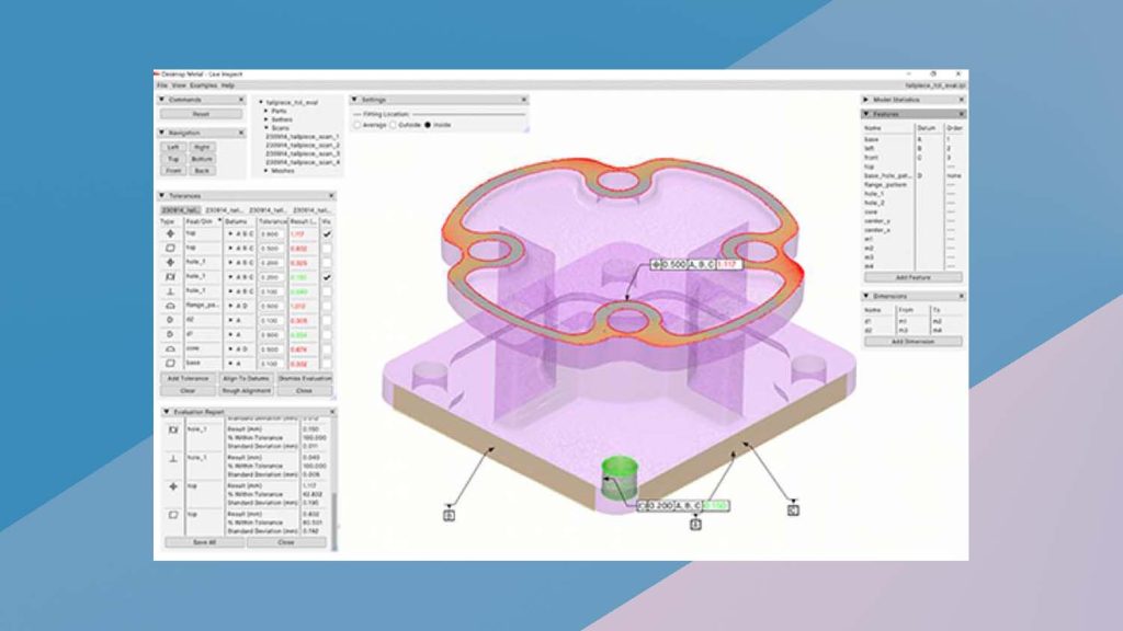 Desktop Metal Live Inspect ToleranceAnalysis