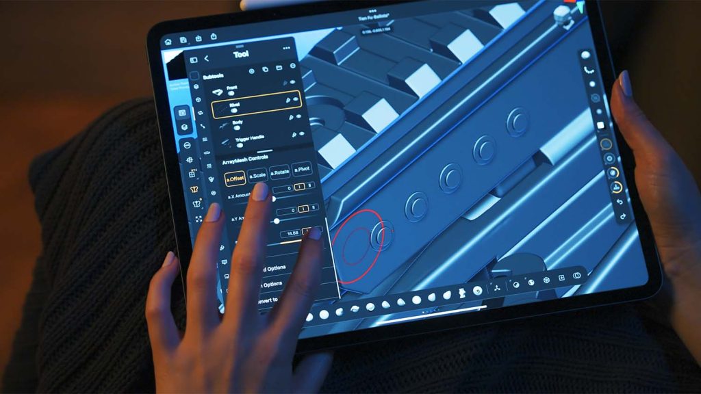 ZBrush for iPad touch controls