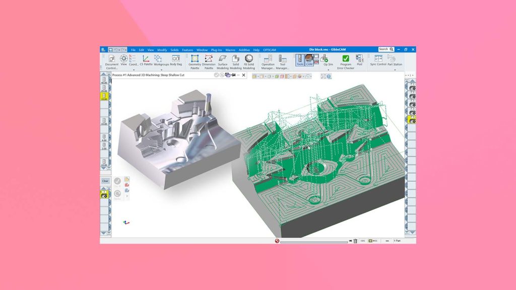 Gibbscam 2026 new advanced 3D machining Engine