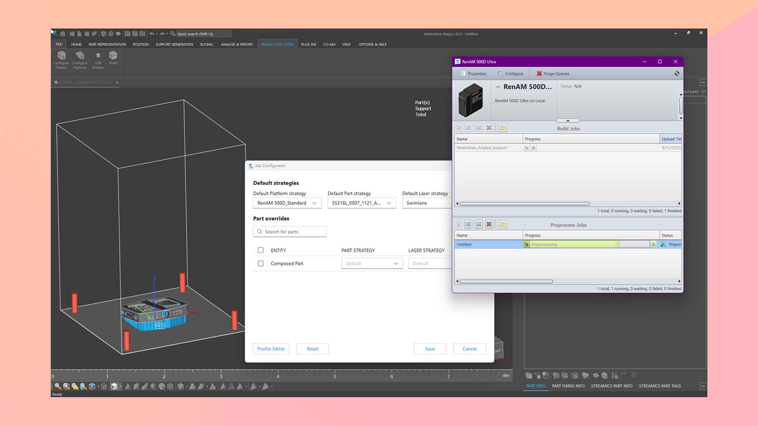 Renishaw Materialise build processor 2025