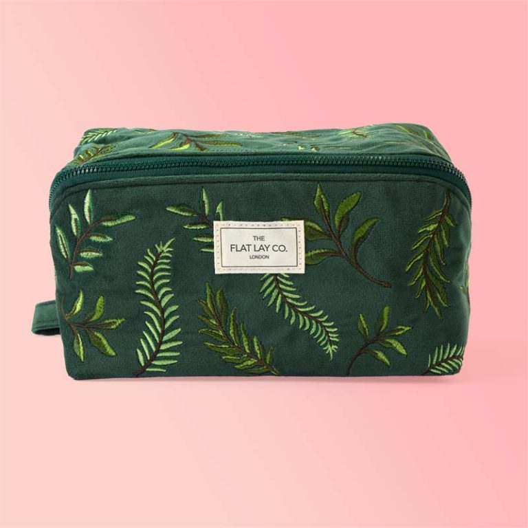 Flat Lay Makeup Bag- Last Minute Gifts For Designers