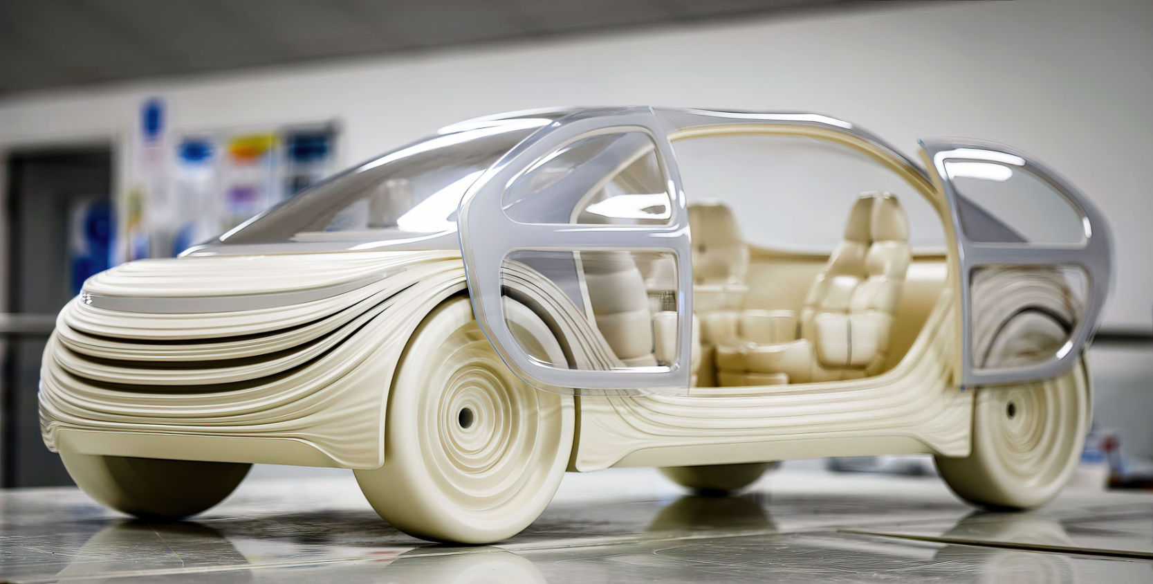 A model produced by Ogle for an automotive industry customer using the Hurco VMX42SRTi
